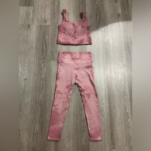athletic set - pink tie dye